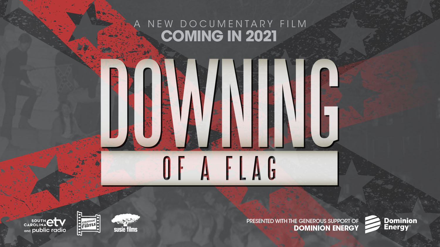 Click to view the film deck for "Downing of a Flag," which will be available through PBS Plus in 2021. Deck includes production photos, project overview, a link to preview reel, and more.